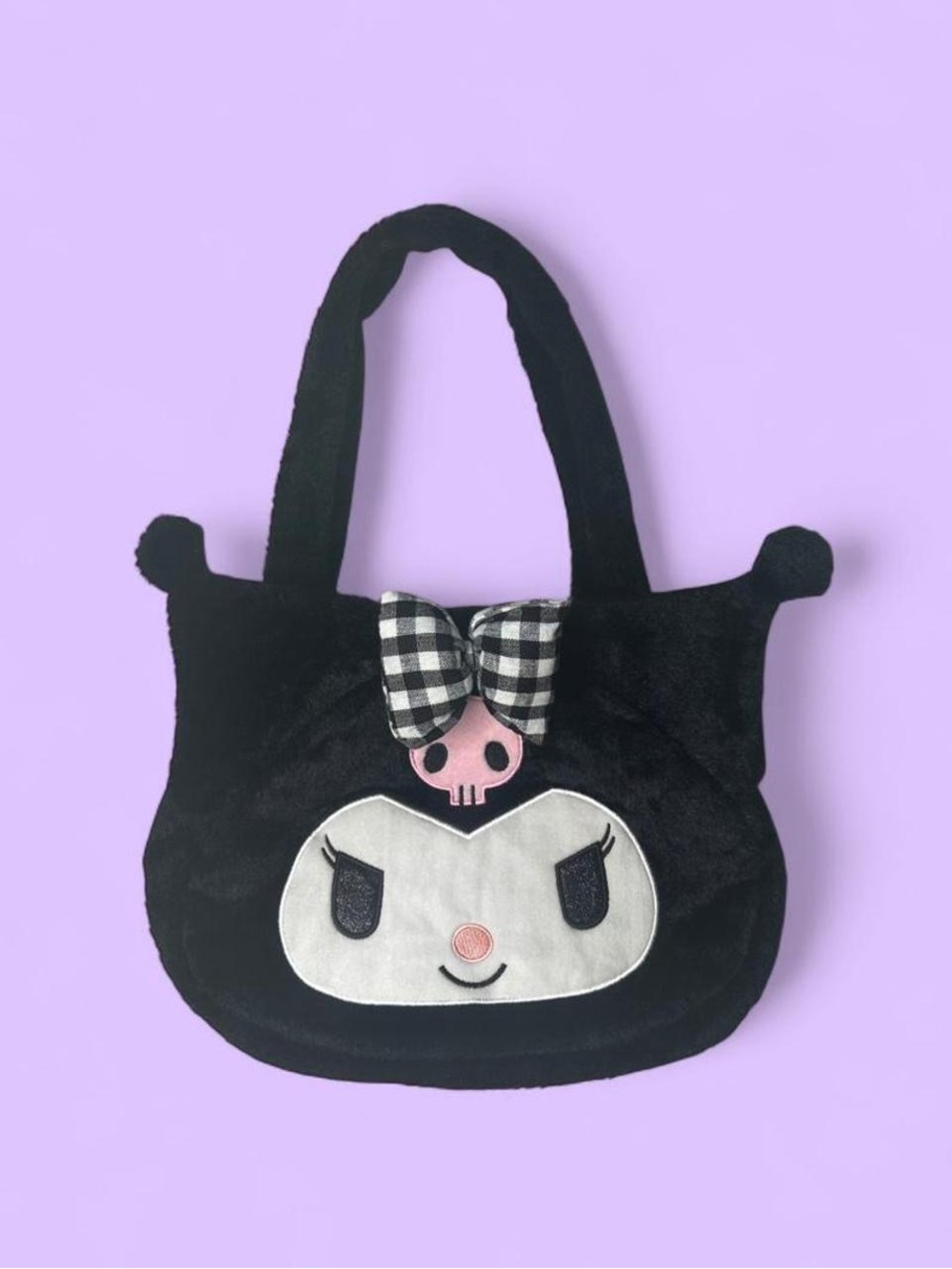 Kawaii Kuromi Plush Shoulder Bag